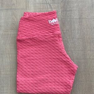 Cropped Croco Coral leggings